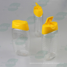 500g pet plástico mel garrafa com tampa de válvula de silicone (PPC-PHB-63)